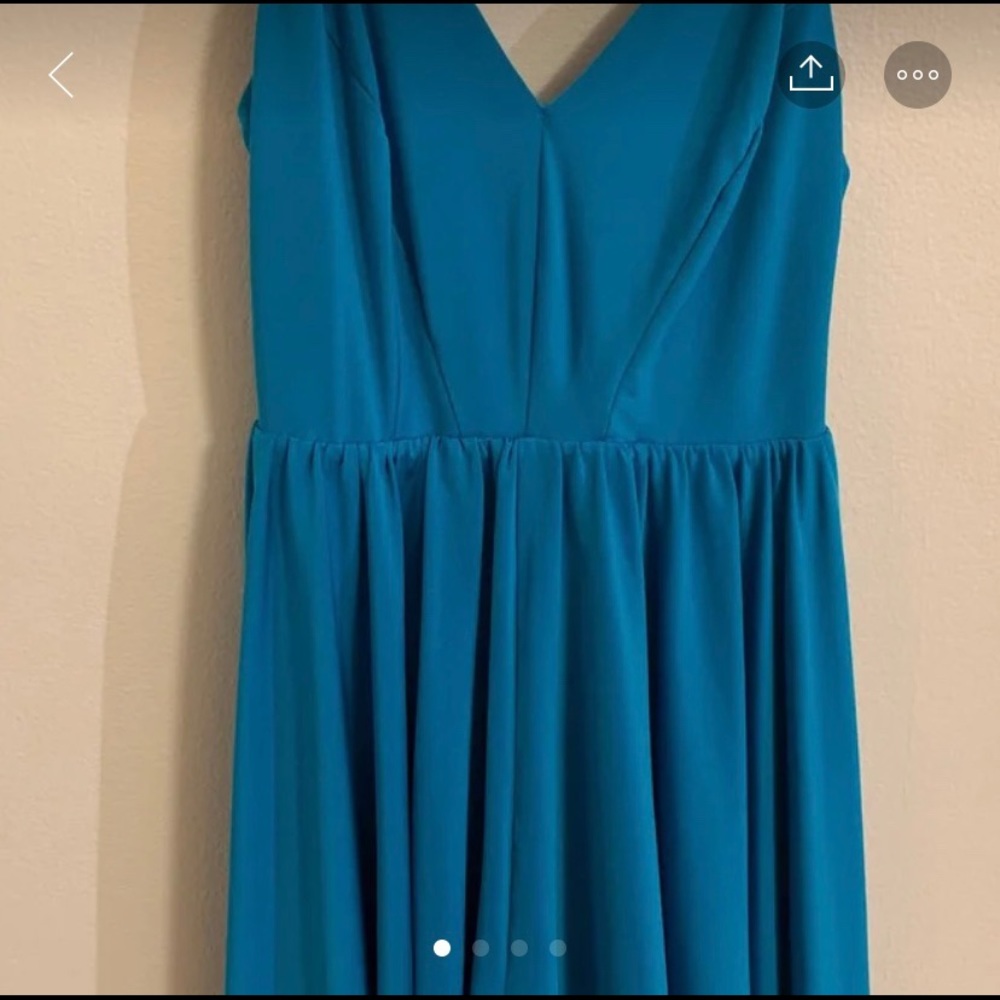 blue silk romper